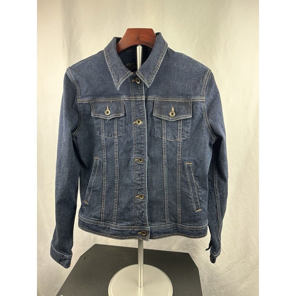 Ralph Lauren Jeans Co Denim Jacket Womens Size Large Button Front Dark Wash